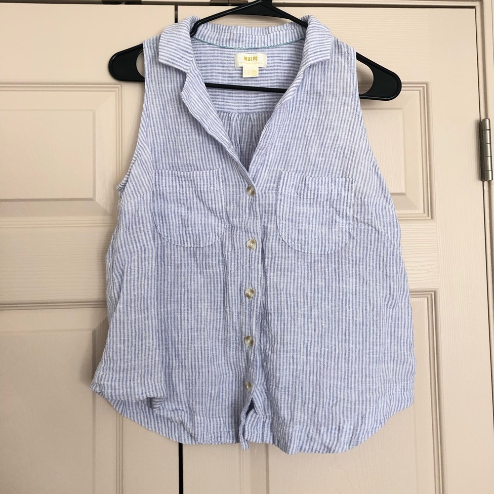 Anthropologie Seersucker blouse
